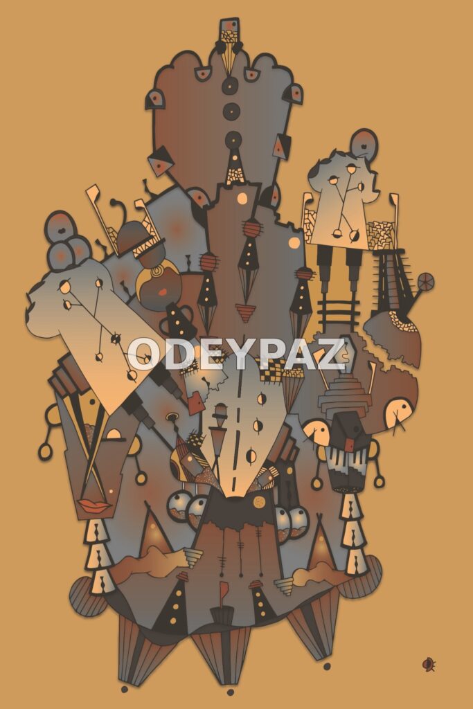 Illustration en couleur par Odeypaz
