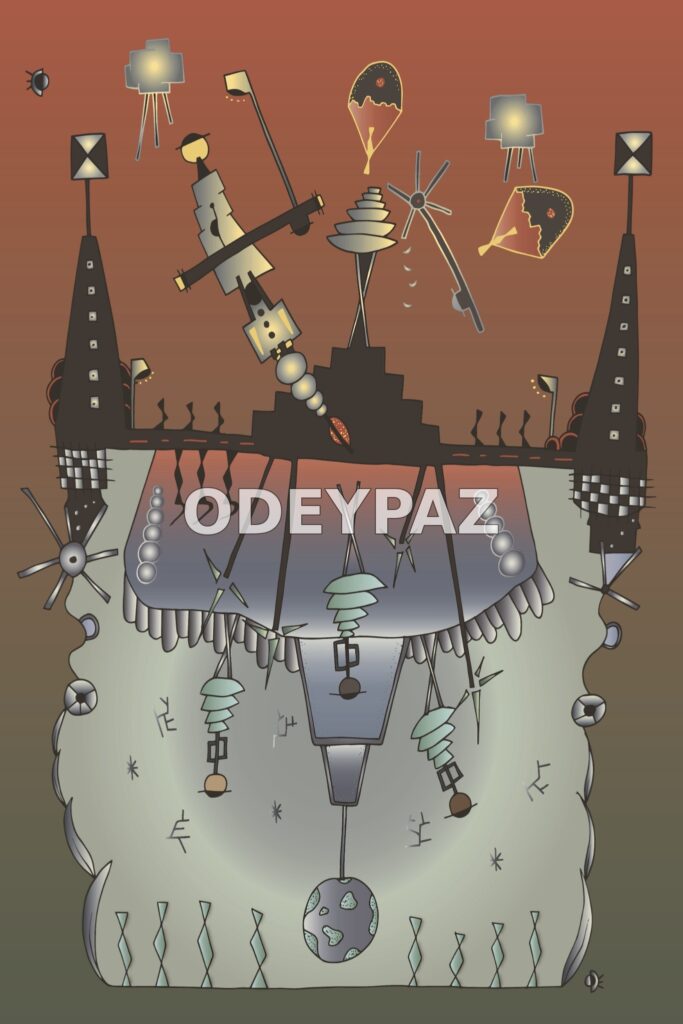 Illustration en couleur par Odeypaz