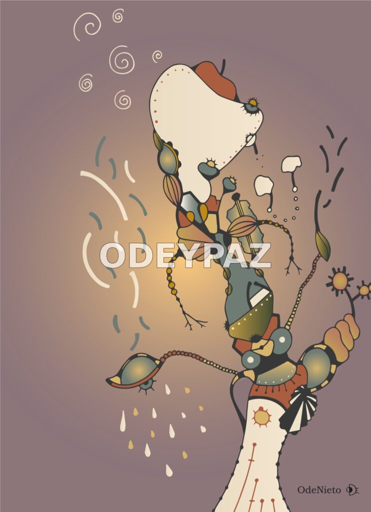 Illustration en couleur par Odeypaz