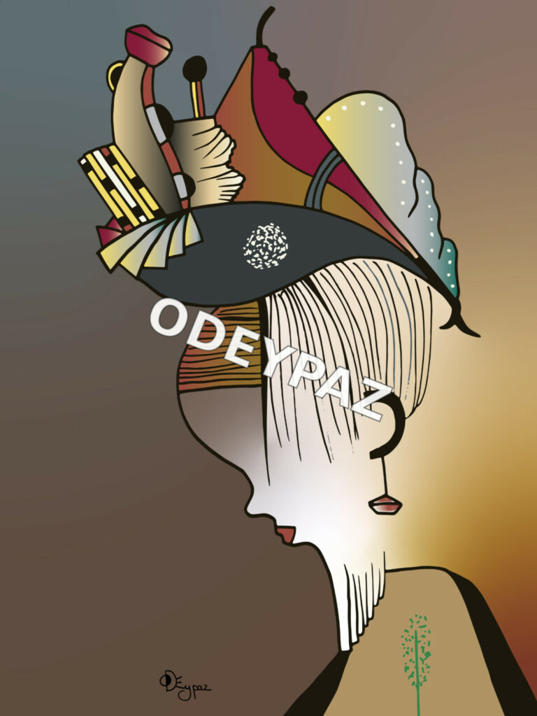 Illustration de la collection À nous les femmes par Odeypaz