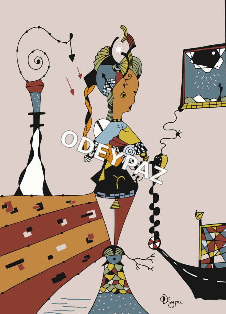 Illustration de la collection À nous les femmes par Odeypaz
