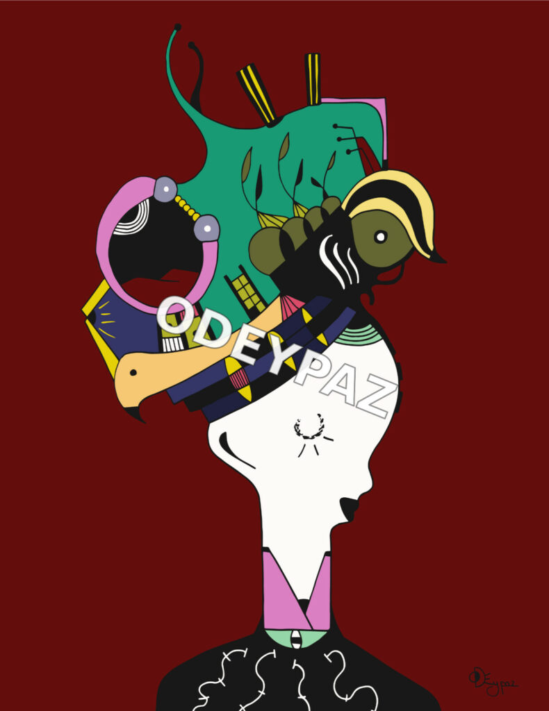 Illustration de la collection À nous les femmes par Odeypaz