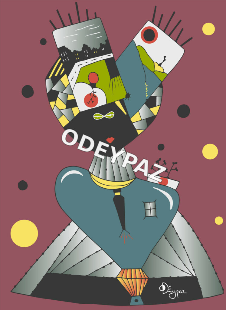 Illustration de la collection À nous les femmes par Odeypaz
