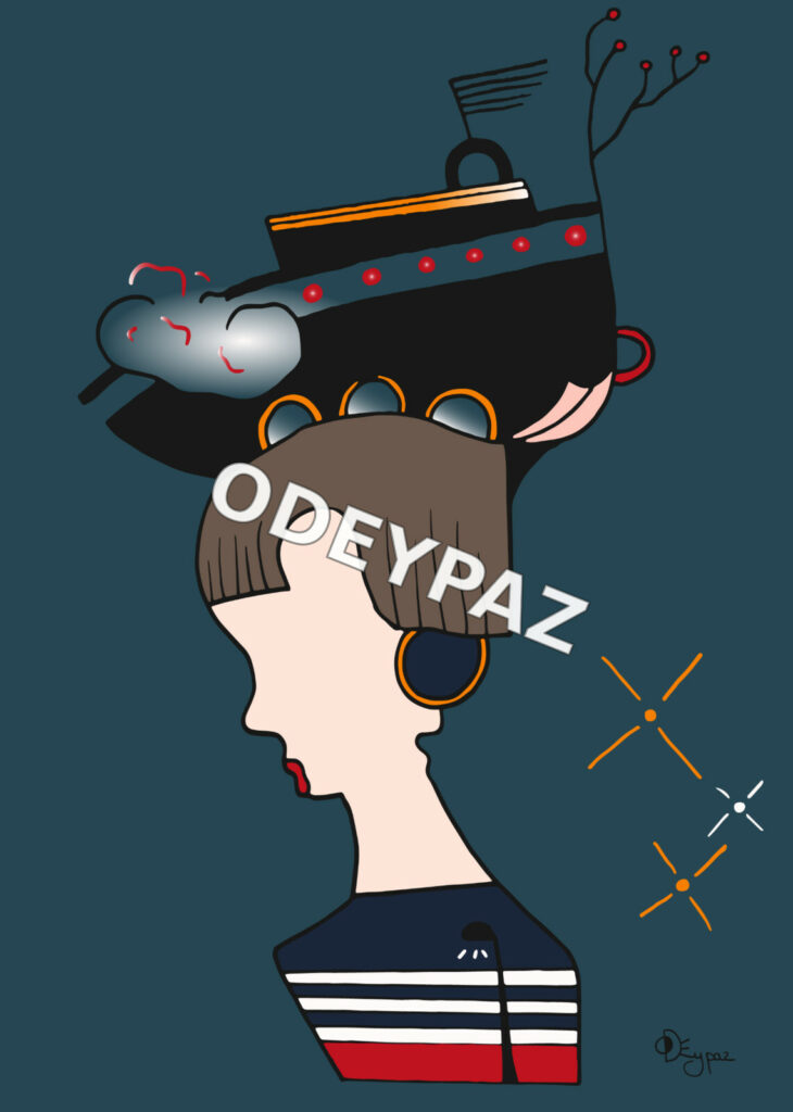 Illustration de la collection À nous les femmes par Odeypaz