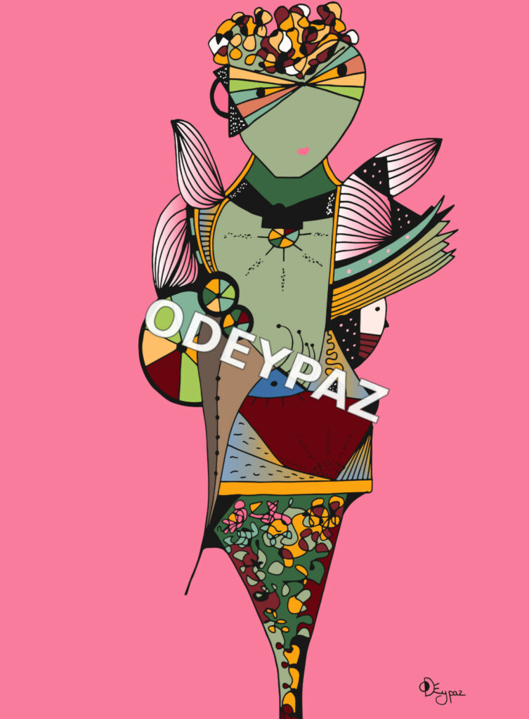 Illustration de la collection À nous les femmes par Odeypaz