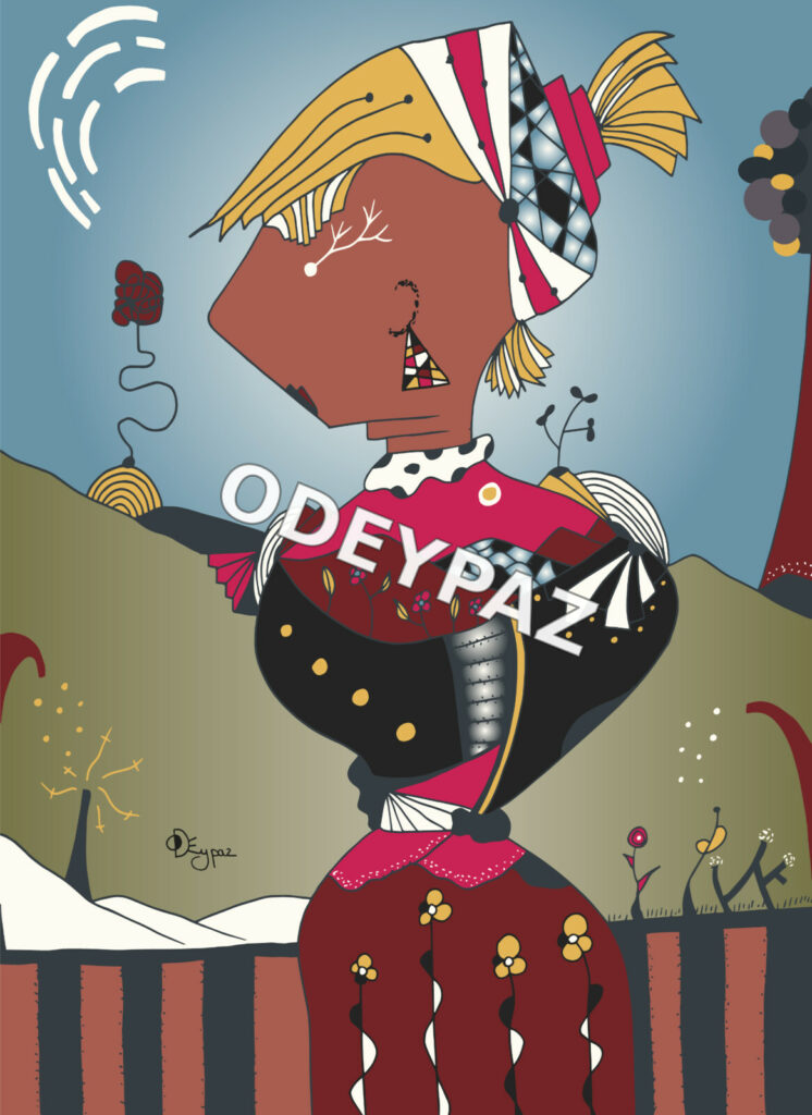 Illustration de la collection À nous les femmes par Odeypaz
