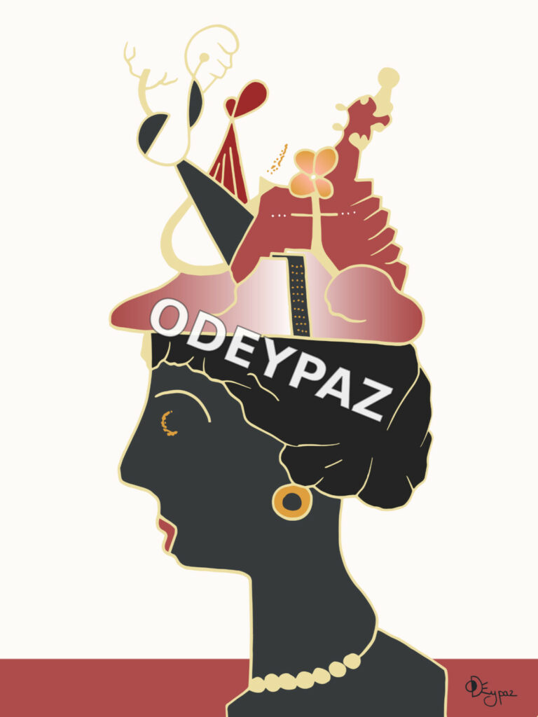 Illustration de la collection À nous les femmes par Odeypaz