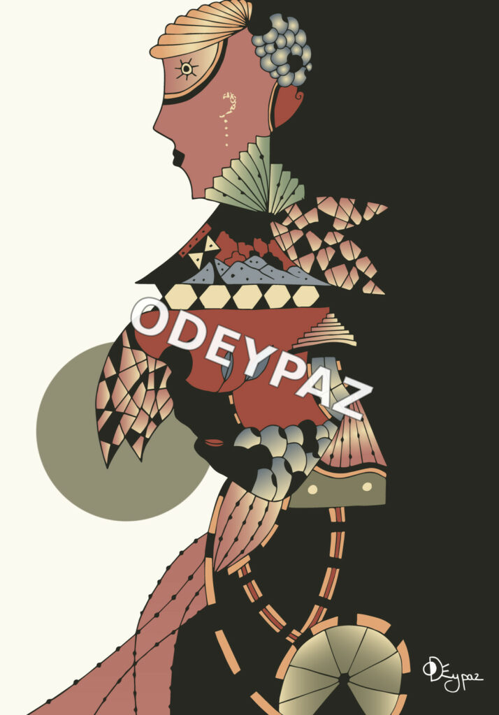 Illustration de la collection À nous les femmes par Odeypaz