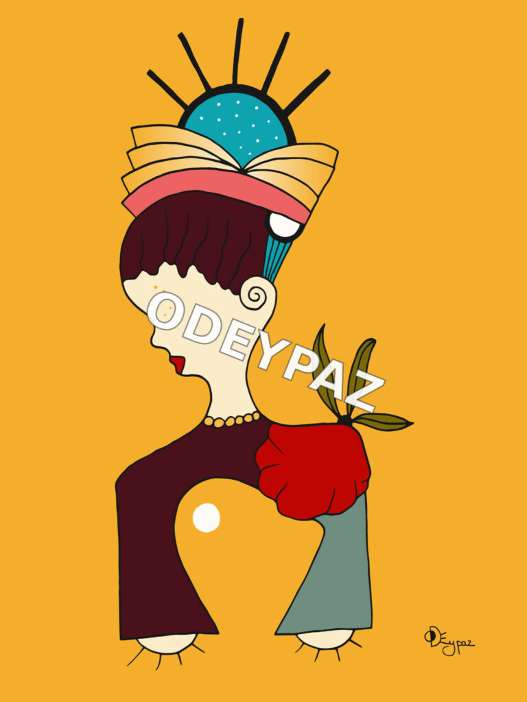 Illustration de la collection À nous les femmes par Odeypaz