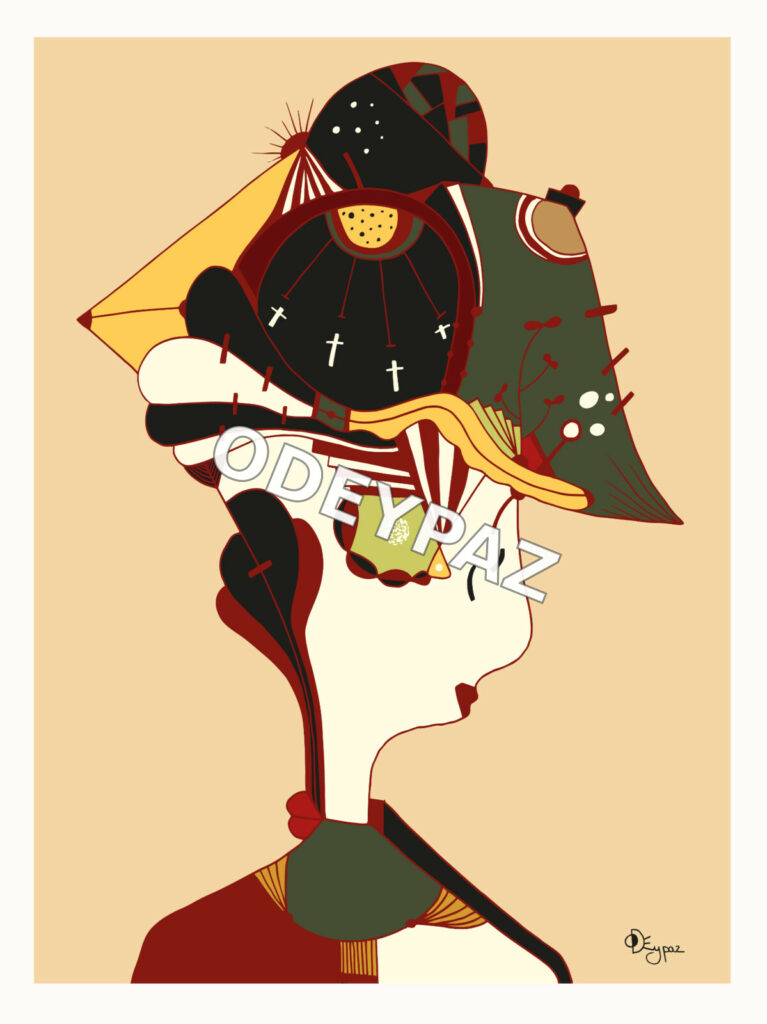Illustration de la collection À nous les femmes par Odeypaz