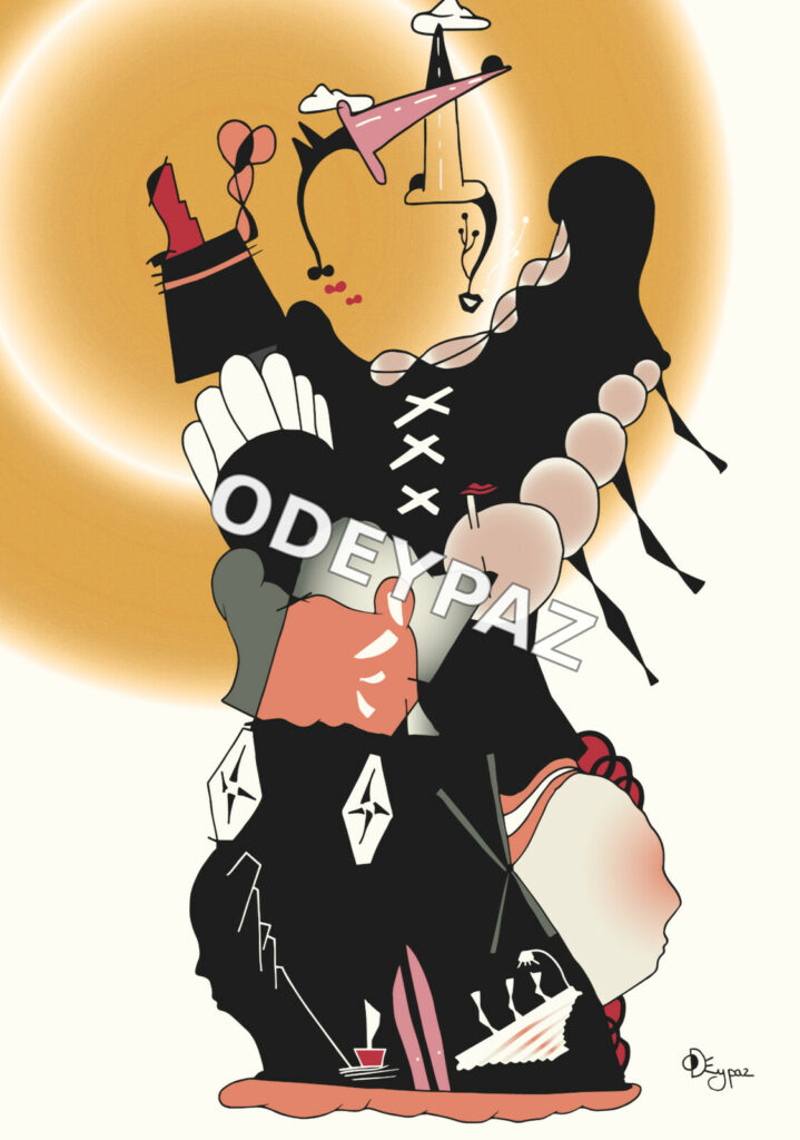 Illustration de la collection À nous les femmes par Odeypaz